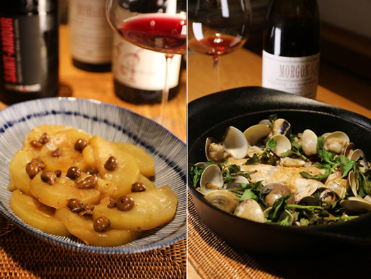 我的,薄酒萊餐桌