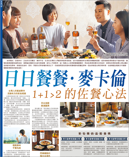 麥卡倫雙雪莉桶單一麥芽威士忌 |蘋果日報/工商時報/財訊/蘋果新聞網/聯合新聞網 |  2020/11~12