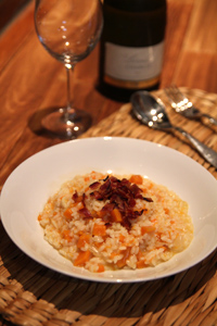 鮮香潤爽,培根南瓜義大利燉飯